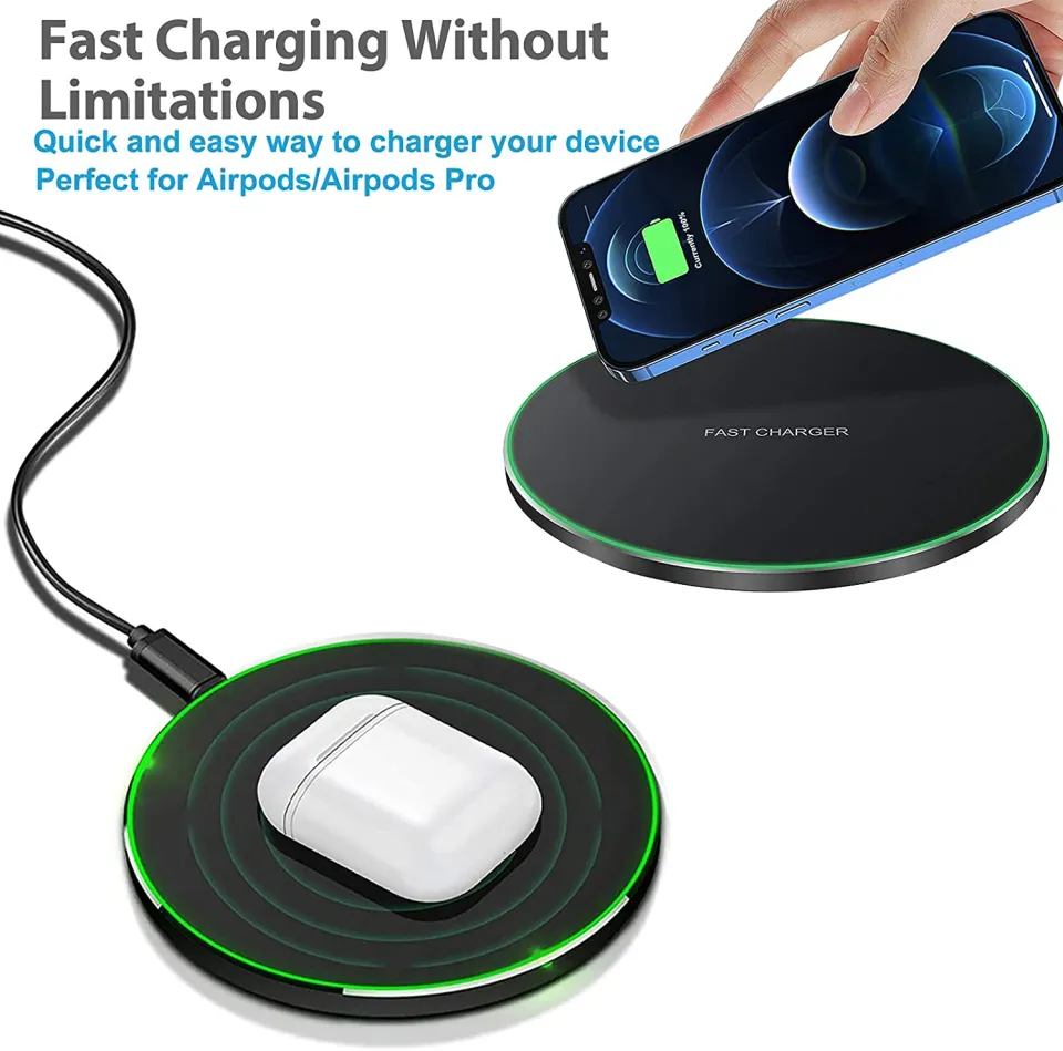 100W Super-Fast Qi Wireless Charger Pad for iPhone 14 13 12 11 X