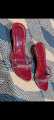 Women's See-Through Wedge Sandals with Lucite Heel and Minimalist Design. 
