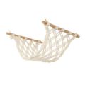 Macrame Fruit Hammock for Kitchen Under Cabinet,Veggie Hammock Fruit Holder Net and Hook for Hang Fruit Basket. 