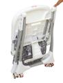 Compact Baby High Chair with Tray & Wheels (Blue). 