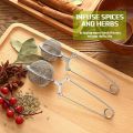 6Pcs Tea Infuser Loose Leaf Tea Snap Ball Tea Strainer Spoon Stainless Steel Tea Filter Steeper with Handle. 
