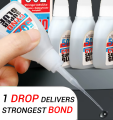 Cyanoacrylate 502 Quick Dry Elfy with Bonding Powder - 20 Grams very strong industrial adhesive bonds anything in seconds. 