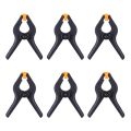 6Pcs/Lot 3Inch A-Shape Plastic Nylon Adjustable Woodworking Clamps For Spring Clip Photo Studio Background Clamp DIY Tools. 