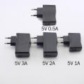 5V 0.5A 1A 2A 3A Micro USB Charger AC to DC Charging Universal USB Power Adapter Supply 100V-240V Output Phone Power Bank. 