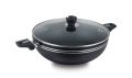 Non Stick wok with lid Nonstick karahi cooking pot king cook. 