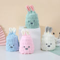 Kids Hair Towel Wrap Comfortable Lovely Rabbit Wipe Head Towel Bathing Drying Hair Hat. 