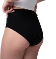Pack of 2 Soft Jersey Cotton Blended Stuff Underwear Panties for Girls & Women For Casual And Specific Periods Briefs For Women's In Black Skin Colors. 