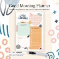 Morning Productivity Planner A4 Size Laminated With Board Marker And Duster. 