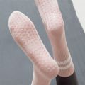 【Happytree】 Yoga Socks Cotton Mid-Tube Bottom Professional Non-Slip Silicone Indoor Fitness Socks Floor Socks Dance Pilates Sports Socks. 