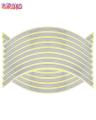 Car and Bike's Rim Reflective Sticker (16pcs/set). 