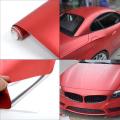 30cmx50cm Metallic Red Chrome Vinyl Wrap Sheet Car stickers and Decals Motorcycle Car Styling Accessories Automobiles, Laptop Stickers, Mobile Stickers.. 
