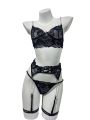 Sexy Hot Japanese Girl Lingerie, Transparent Lace Bra and Thongs with Garter 3pcs Lingerie set for bridal Women Night Dress Sexy Nighties for Women Lingerie Underwear MAT SHOPPING Undergarments. 