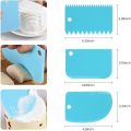 Cake Icing Scraper Plastic 3Pcs Set. 