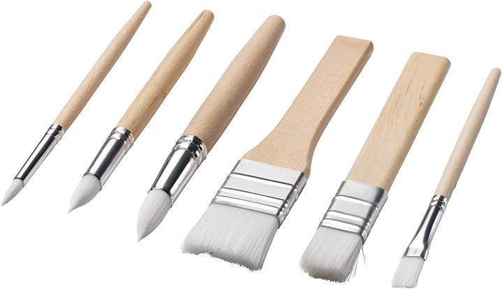 Giorgione Art Water Color Brushes Pack of 6 Pinceaux Aquarelle Art and Craft Material