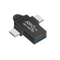 【Thriving】 USB C to USB 3.0 OTG Converter USB 2 in 1 Type C Micro-OTG Adapter. 