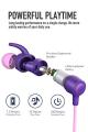 WRZ Wireless Headphones, S8 Bluetooth 5.0 Earphones with Microphone Magnetic IPX6 Sweatproof Sport Running Workout  Travelling 10Hrs Playtime  for Android iOS Cell Phones (Purple Pink). 