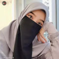 Double Layer Half Niqab Patti for Girls - Modest Wear for Abaya & Hijab. 