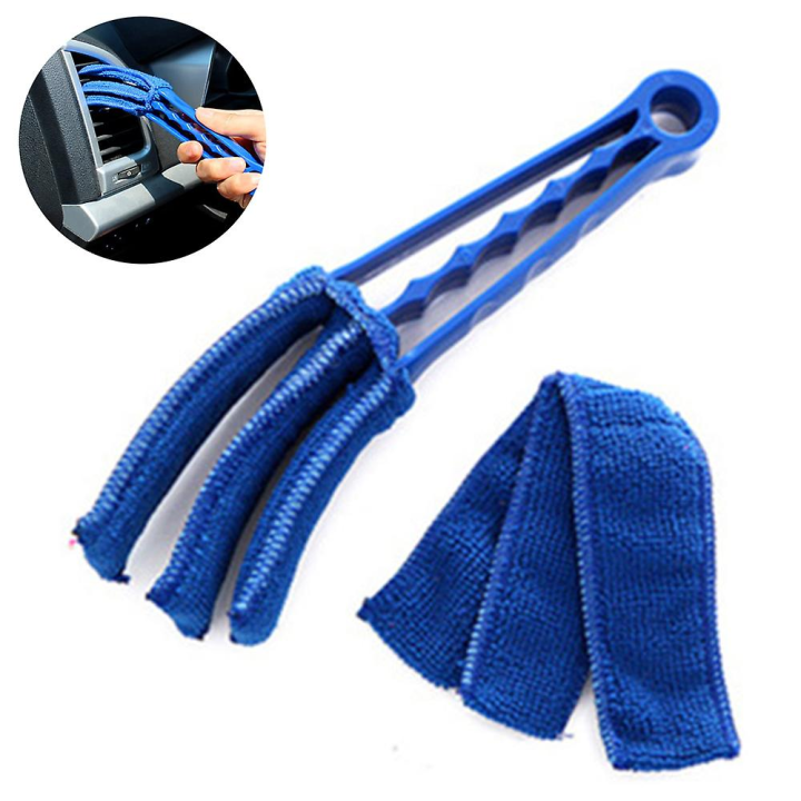 Mini Dusters for Car Air Vent Automotive Air Conditioner Cleaner and Brush Dust Collector Cleaning Cloth Tool