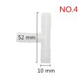 Plastic Barb Hose Fitting Tee Connector 3mm 4mm 8mm 10mm 13.5mm 3-Way Hose Joint Tube T-Shape Pipe Fittings 10 Pcs. 