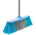 Floor Cleaning Brush Kitchen Broom 16 inches Wide Heavy Duty Floor Sweeper 48 Inches High Stainless Steel Rod Long Handle Dust Dirt Sweeping for Indoor Outdoor. 