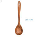 Non-Stick Teakwood Wooden Spatula Spoon Household Kitchen Utensils Kitchenware. 