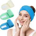 Cloth Facial Spa Headband Head Wrap Stretch Towel Yoga Sport Multiuse Headband With Non-Slip Stretchable Elasticized Facial Headband. 
