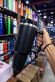 Stanley Style Tumbler 4Ooz 1200ML With Handle & Straw – Stainless Steel Vacuum Insulated Travel Mug / Double Wall Coffee Thermos for Hot & Cold Drinks / FlowState Water Bottle for Gym, Office, Outdoor Premium Hydration Mug for Travel & Daily Use. 