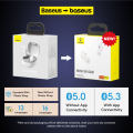 Baseus WM01/WM02 Wireless Bluetooth Earphone Smart Noise Reduction Mini In-Ear Wireless Earbuds Headphones. 