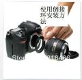 【3C VictoryEagle Store】72mm Reverse lens Adapter for NIKON Mount D3100 D7100 D90 24mm f/1.8G 18-200 lens. 