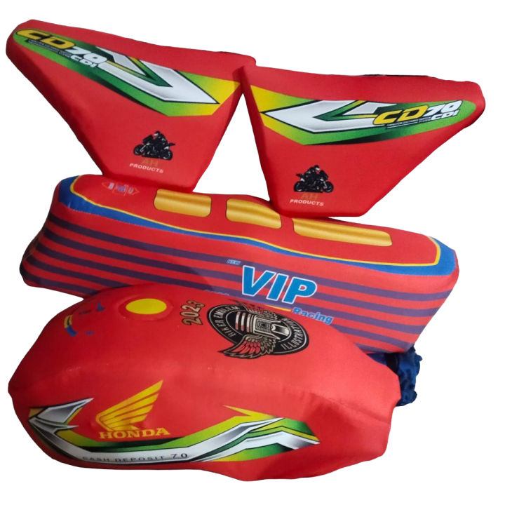 Bike Cover - Motorcycle Cover - Motorcycle Seat - Moter Bike Cover - Bike Side Cover - CD 70 Bike Cover - Side Cover CD 70 - Motorbike Cover - Motor Bike Cover - Tank Cover and Side Cover 4pcs Kit - Motorcycle Accessories - Bike 70cc Accessories