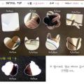 Stick small mirror on phone case Mini phone mirror sticker mirror phone mirror sticker mobile phone makeup mirror sticker. 