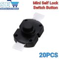 10/20PCS Mini ON/Off Switch Self Lock Push Button for Flashlight. 