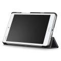For Huawei Mediapad M3 Lite 8.0 inch Tri-fold Stand Leather Case - Black. 