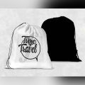 Time To Travel Printed Drawstring Bag Travel Customized Personalized Custom Name backpack. 