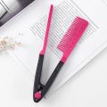 V Type Hair Comb Clip Washable Folding Hair Straightener Comb Portable Diy Hair Styling Hairdressing Styling Accessories. 