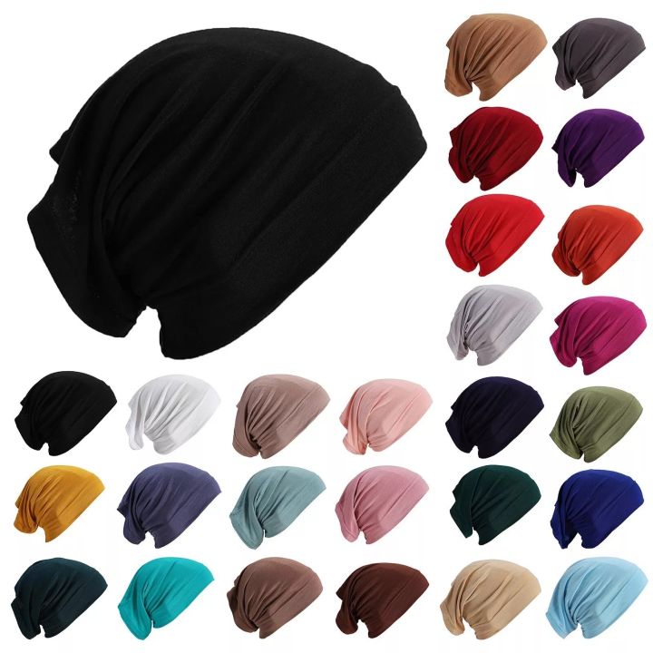 Hijab Tube Caps - Soft, Stretchable , All Seasons Stuff, Cotton Jersey, Breathable Under Scarves for Women and Girls, Secure Fit