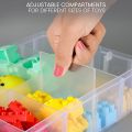 Premium Jewelry Organizer Box 5 layers 40 sections Multipurpose Stackable Box (Dimension length 9 Inches , width 6.5 Inches, height 8.5 Inches). 