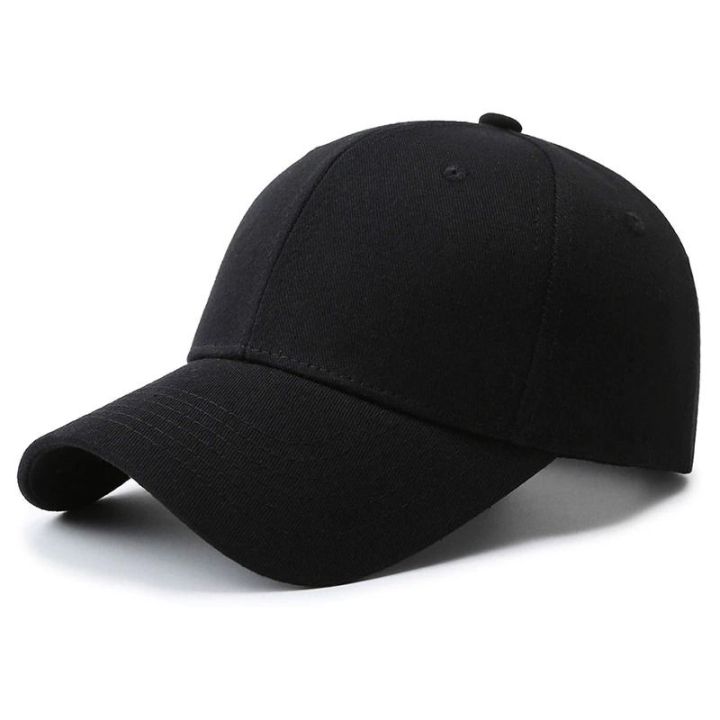 Plain%20Caps%20for%20Adults%20Sports%20Caps%20with%20Curved%20Brim%20Black%20Cap%20for%20Men%20with%20Adjustable%20Buckle%20on%20Back%20-%20Image%202