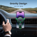 UGREEN Car Vent Phone Mount Gravity Phone Holder Hands-Free Car Air Vent Mount Auto Lock for iPhone 16 15 Pro Max Galaxy S25 S24 Realme Vivo Phone Holder. 
