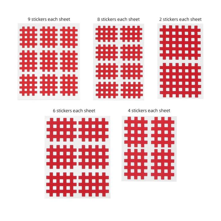 (Pack of 10 sheets) Kindmax Healthcare Spiral Cross Kinesiology Tape Physical Therapy Cross Tape for Pain Relief