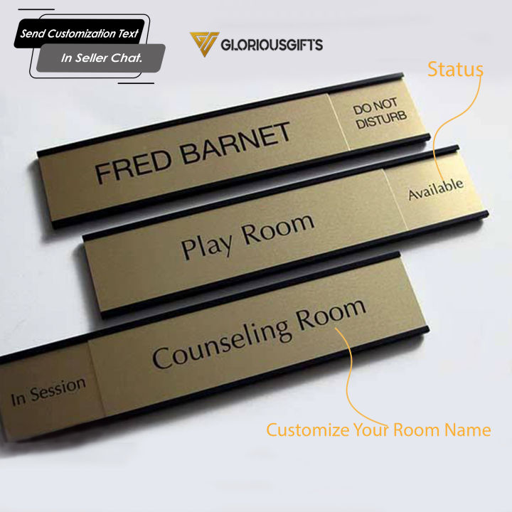 Interchangeable Acrylic Base, Office Door Name Plate GD001