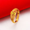 【Solo Yolo】Imitation Gold Vietnam Placer Gold Ring Open Gold Ring Female Gold Plated Women's Ring. 