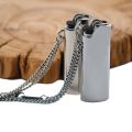 The lighter Case Men Necklace Hip-Hop Rock Street Culture Titanium Stainless Steel Gold Black Chain Necklace Fashion Man Jewelry. 