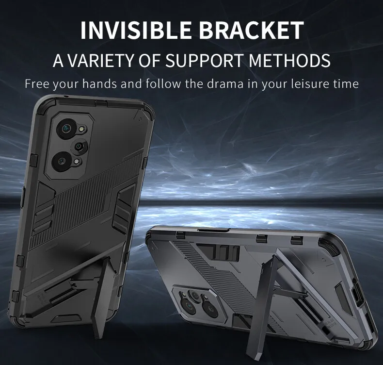 Cover Per Realme GT 2 Pro Con Bordo Dorato - Custodia Morbida In TPU, Antiurto E Antigraffio, Nero - 3