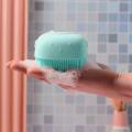 Pet Grooming Brush Bath Brush with Shampoo Container for Dog Cat Bathing Grooming Pet Scrubber Soft Rubber Silicone Massage Brushes Comb Bathing Tool. 
