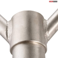 Olympic Hex Bar with Two-Handle Options for Squats, Deadlifts, Shrugs and Power Pulls, 58 Inch Bar with 9-Inch Sleeve, Silver. 
