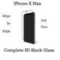 IPhone X Max Glass Protector 5D Tempered Glass (Full Glue) For IPhone X Max - Black. 
