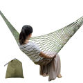 MeterMall Outdoor Travel Camping Sport Hammock Nylon Sleeping Bed Swing With Hooks For Garden Beach Hunting Hiking Traveling 1 / 2 Pcs. 