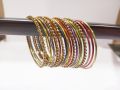 Pack of 12 - Metal Bangles for Baby Girl with Metallic Shine ( Kids Bangle ). 