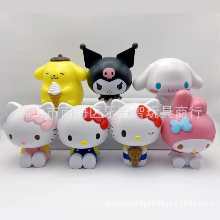Sanli O Kurome Doll Jade Dog Doll Figure Cream Glue DIY Toy Gashapon Machine Cake Ornament